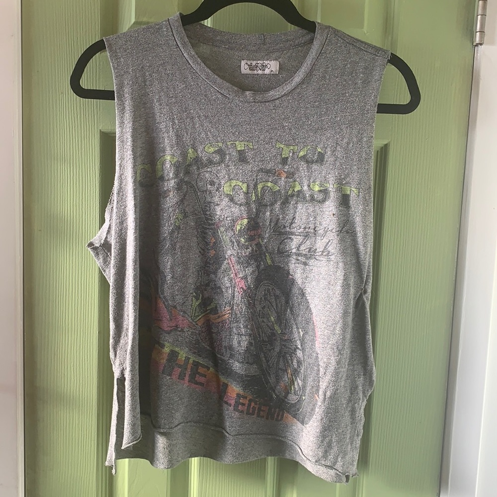 Lauren Moshi Coast To Coast Muscle Cropped Tank